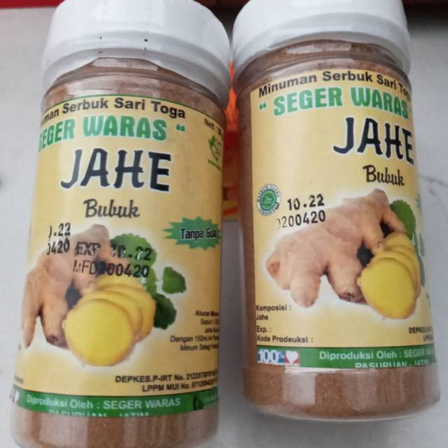

JAHE BUBUK KEMASAN BOTOL tanpa gula