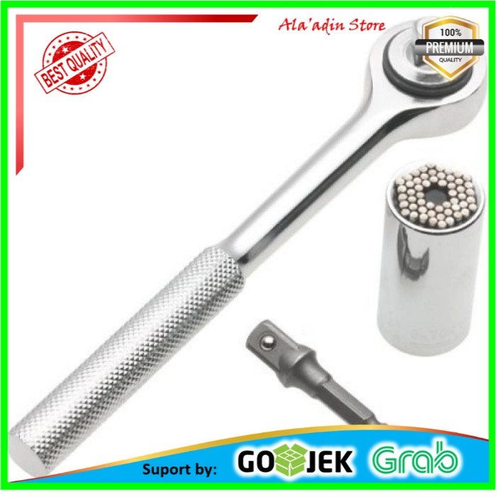 Cuci Gudang Kunci pas socket gator / Gator grip universal socket / kunci pas super - ETC-200