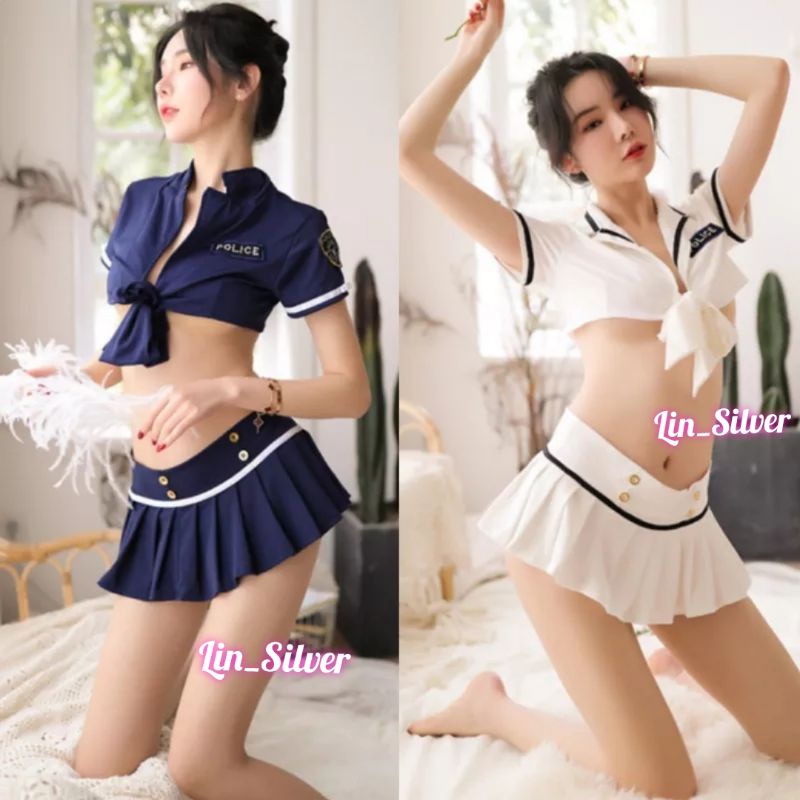 Lingerie Costume Kostum Cosplay Seksi Polisi Wanita