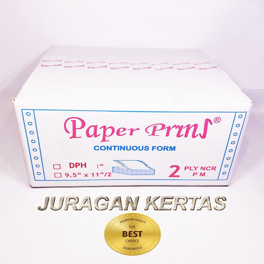 

CONTINUOUS FORM 9.5/2 X 11/2 2PLY PAPERPRYNS WARTEL - BAGI 4