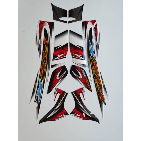 STRIPING MOTOR FIZ R TAHUN 2005 PUTIH HITAM