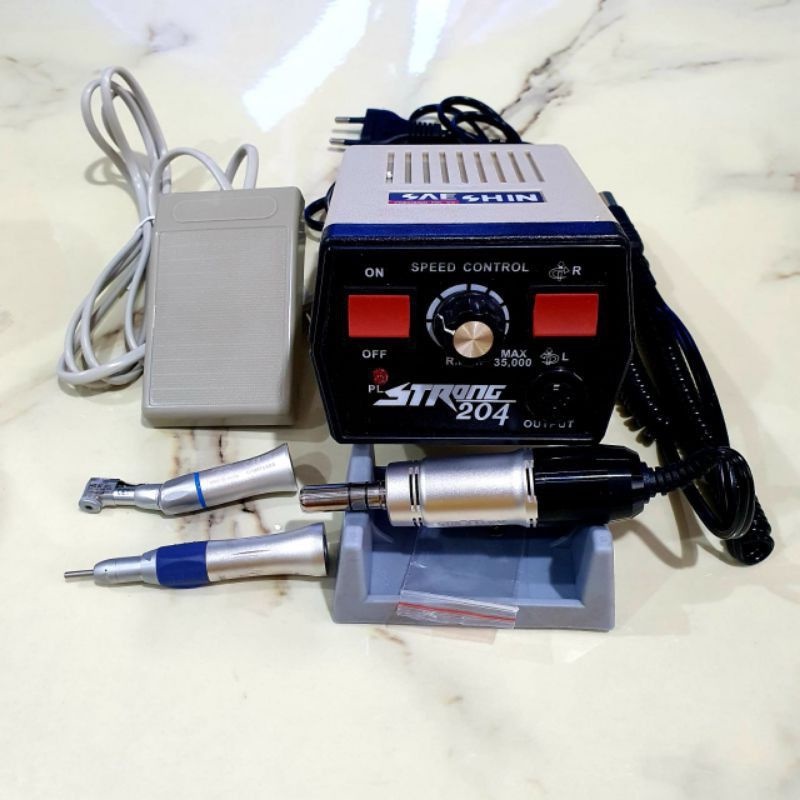 Micromotor mikromotor STRONG 204 (Mahasiswa) Straight NSK + Contra Angel NSK