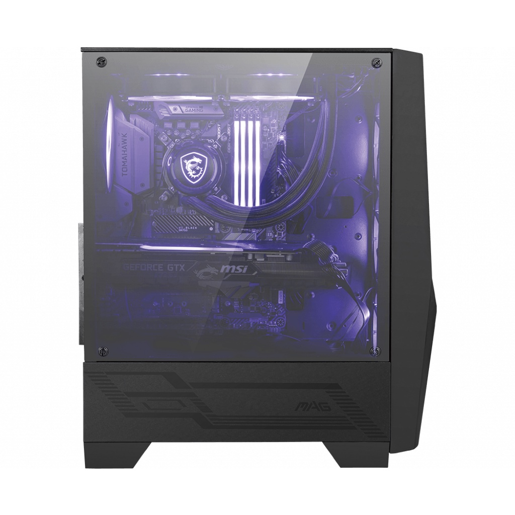 MSI MAG Forge 101M - ATX Tempered 3 Fan Gaming Case Casing PC Komputer