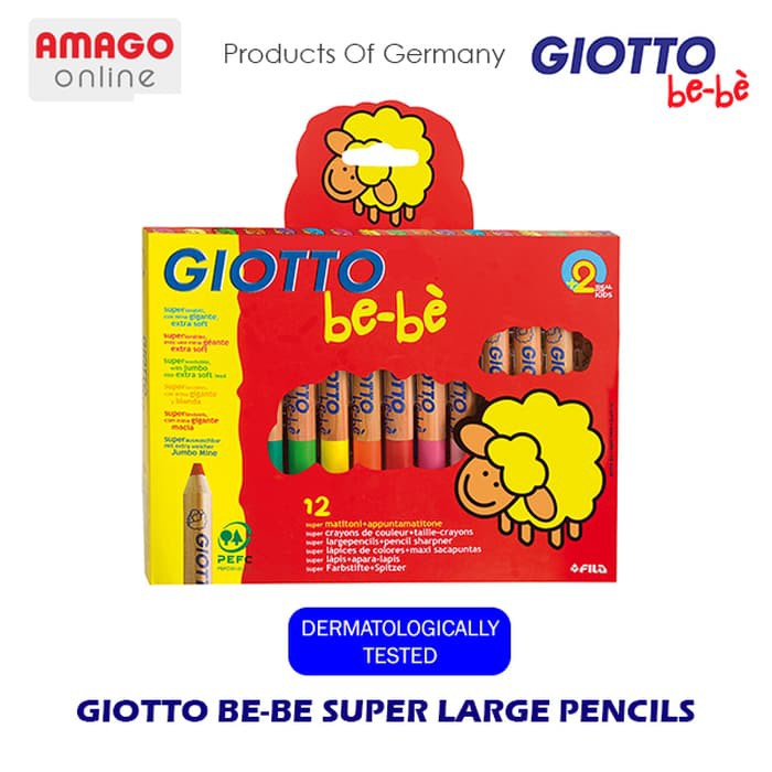 

HARGA KHUSUS GIOTTO BE-BE SUPER LARGE PENCILS - 12 COLORS - 466500