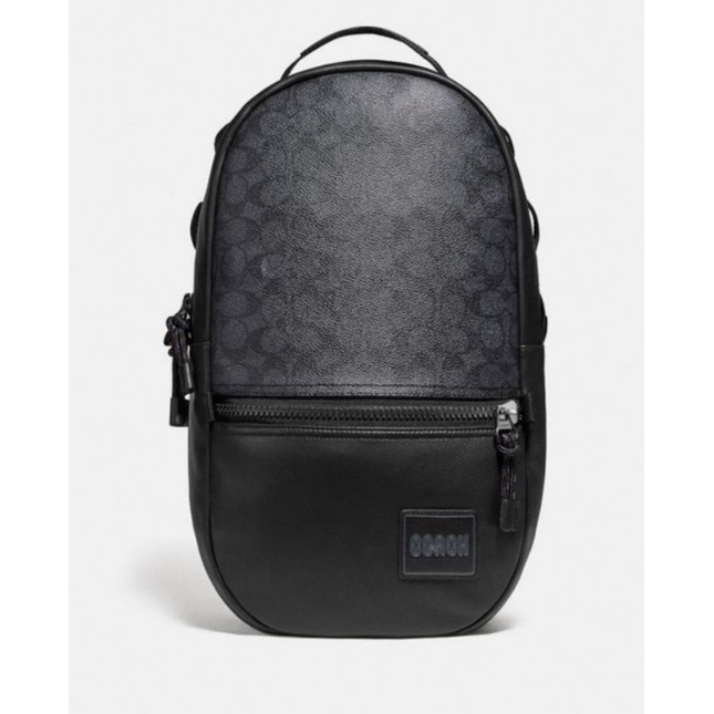 Coach Backpack Pacer Signature Canvas Patch (C87988)