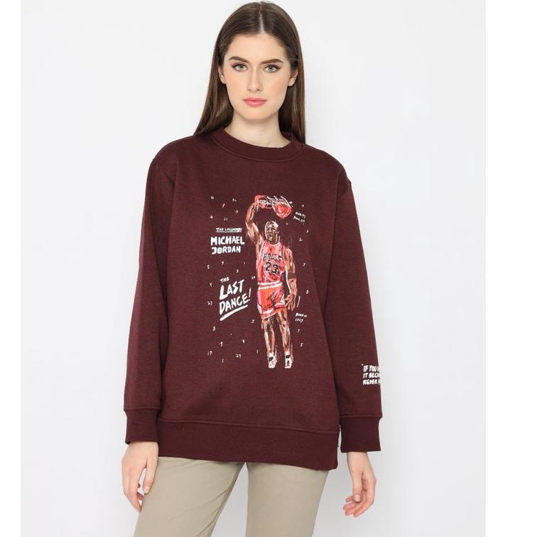 Big Sale GC9IE Naufal Abshar | Erigo Sweatshirt The Legendary Maroon 71 Terkini