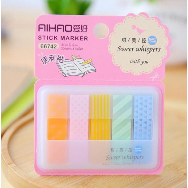 

Sticky notes Stick marker Pembatas buku mini sekaligus notes webk07 Murah