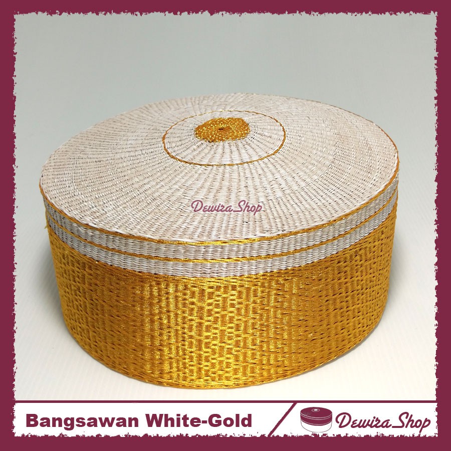 Songkok Recca To Bone Motif Bangsawan Krem-Emas