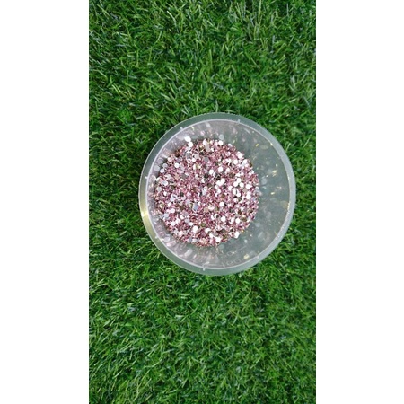 permata 3mm pink rhinestone