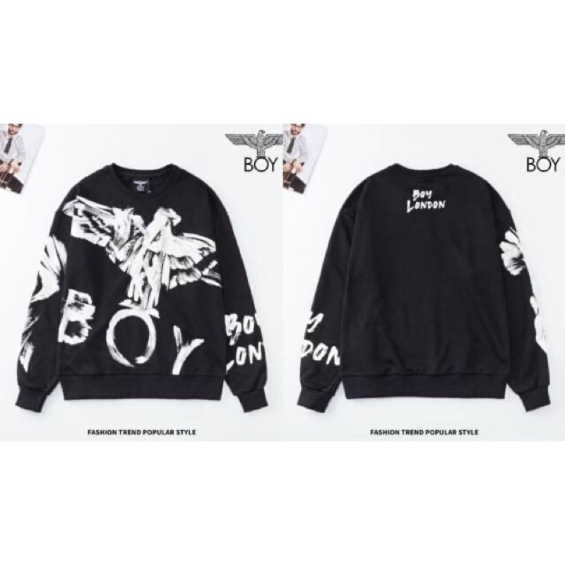 BOY19 SWEATER HOODIE BOY LONDON WINGS IMPORT PRIA WANITA ASIA EROPA KOREA