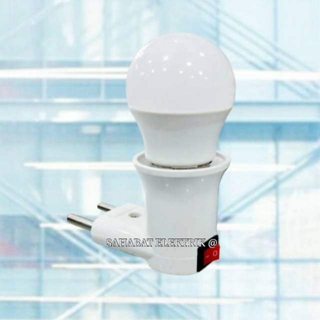 LAMPU DINDING/LAMPU TIDUR DENGAN FITTING COLOK ON OFF