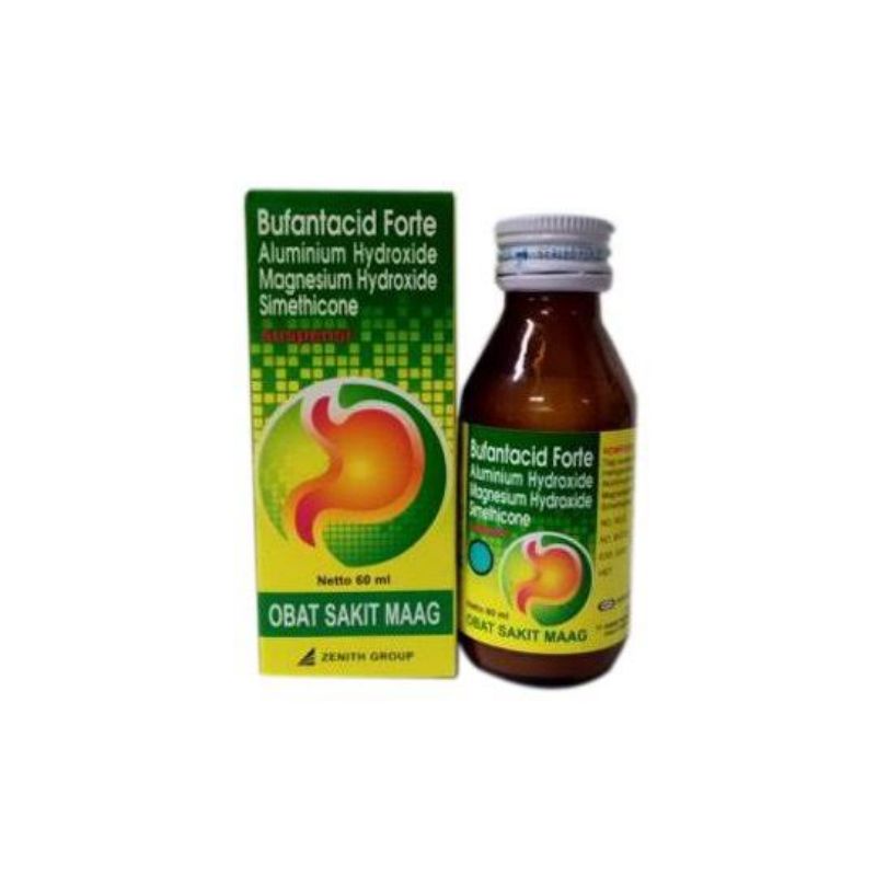 bufantacid forte syrup suspensi sirup syr susp 60ml 60 ml obat sakit maag antasida doen / botol