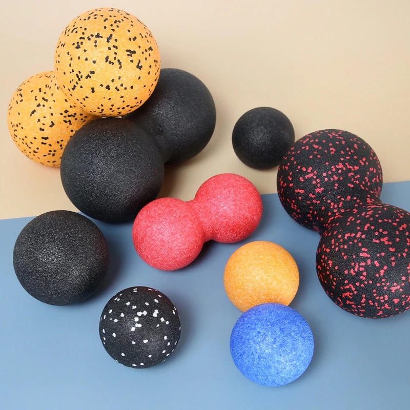 Alat Bantu Yoga Foam Block Roller Ball 8 x 16 cm - D335 - Black