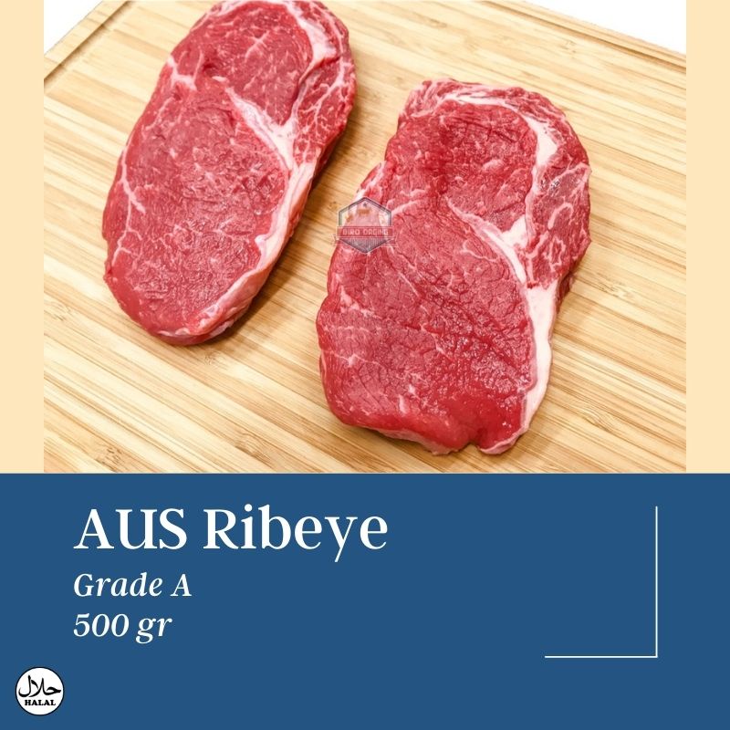 Jual Australian Ribeye / Cube Roll Beef Steak Grade A 500 gr Indonesia ...