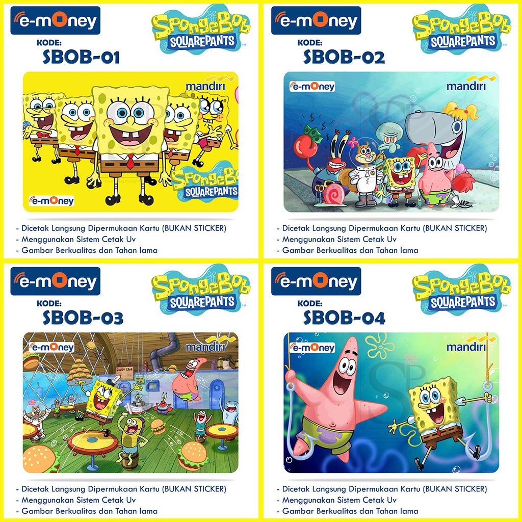 Emoney Gambar SpongeBob