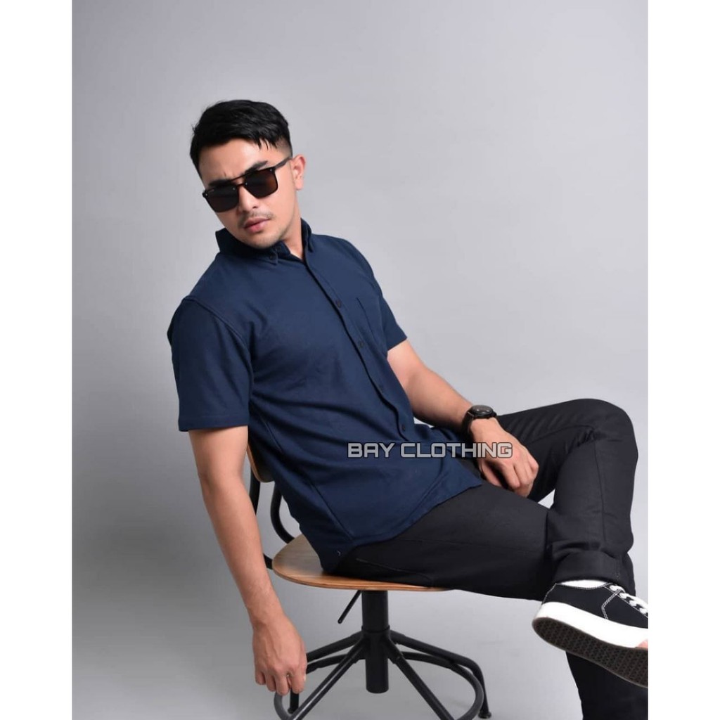 YANG LAGI HITS DICARI GAN Termurah Xman James Man Kemeja Pria Cowo Kantor Kasual Formal Lengan I.625