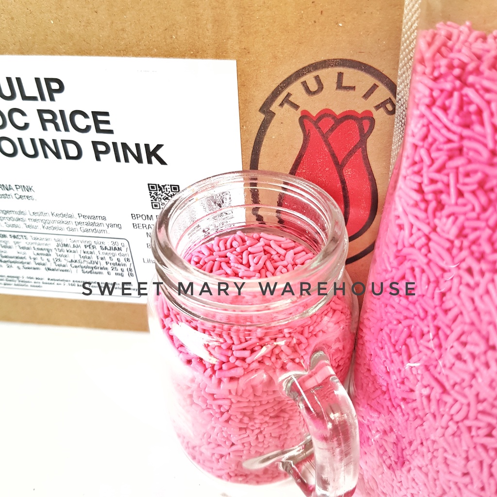 Tulip Meises PINK 10kg Meses Merah Muda Pastel Chocorice Ceres Pink