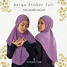 HIJAB BERGO MARYAM PLISKET TALI DIAMOND GRADE A