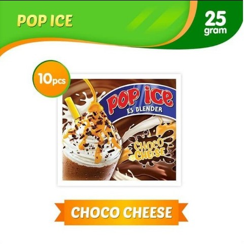 

Pop Ice Blender choco Cheese Sachet 1 Renceng