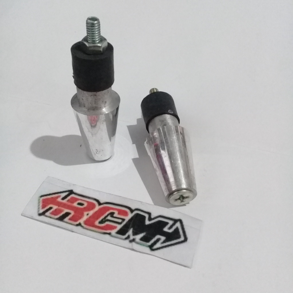 SEPASANG END GRIP ENDGRIP JALU BANDUL BALANSER BALANCER STANG PENTOLAN SATRIA FU VIXION NMAX DLL UNIVERSAL MODEL LANCIP LOKAL JAMINAN KUALITAS