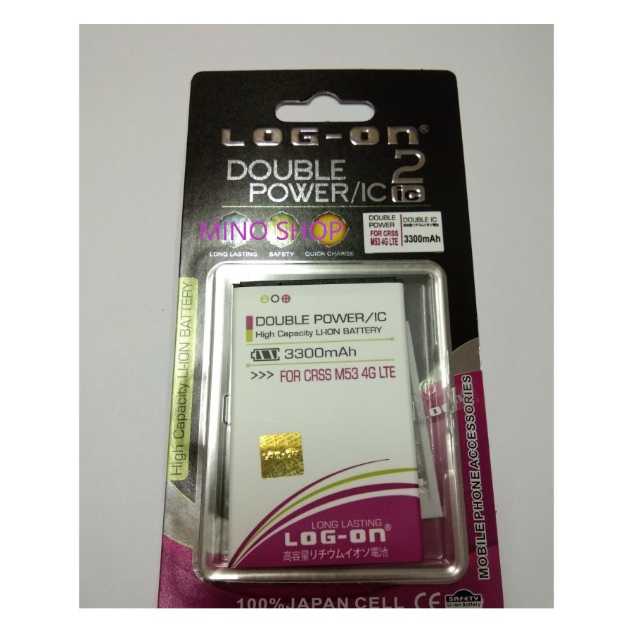 BATERAI EVERCOSS M53 4G LTE - LOG ON DOUBLE POWER BATTERY BATRE