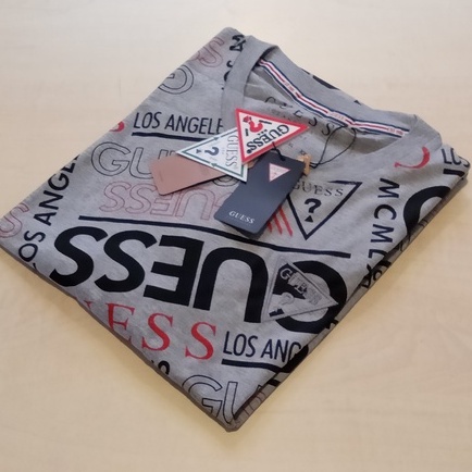 Kaos Guess Premium Branded Baju kaos original Full Print COTTON COMBED 30S pria wanita Tshirt Murah