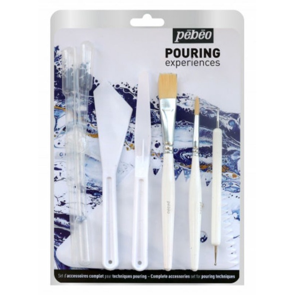 

Pebeo Pouring Experiences_Complete accessories set for pouring techniques