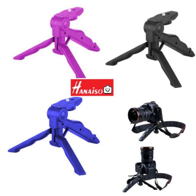 HANAISO 2 way Mini Tripod For DSLR , Camera, HP, Gopro | 2 in 1 Foldable tripod