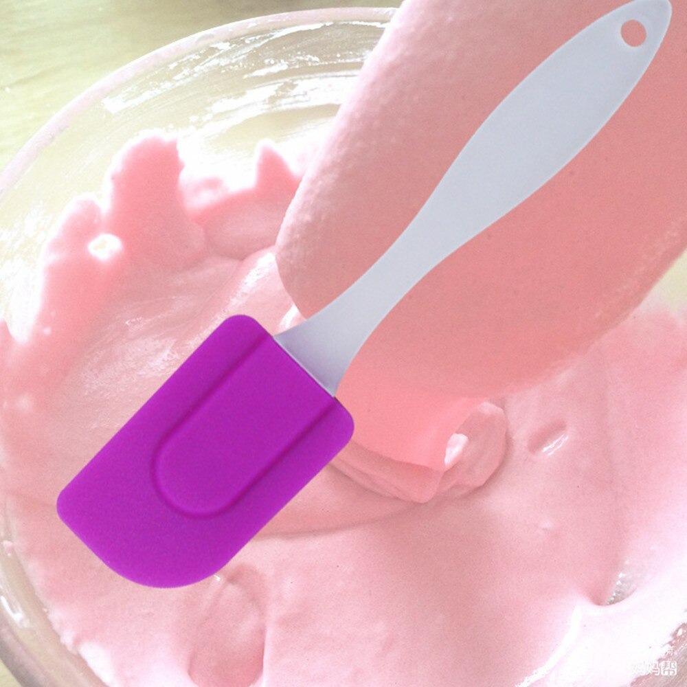 [Promo Terbaru]Spatula Oles Silikon Food Grade Sendok Sutil Pengaduk Adonan Anti Lengket Tahan Pana
