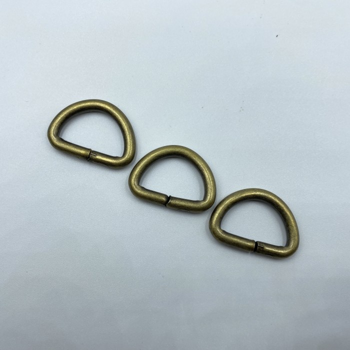 Ring D Tas plat besi Buckle Acetal Ukuran 2,3cm logam - Cokelat