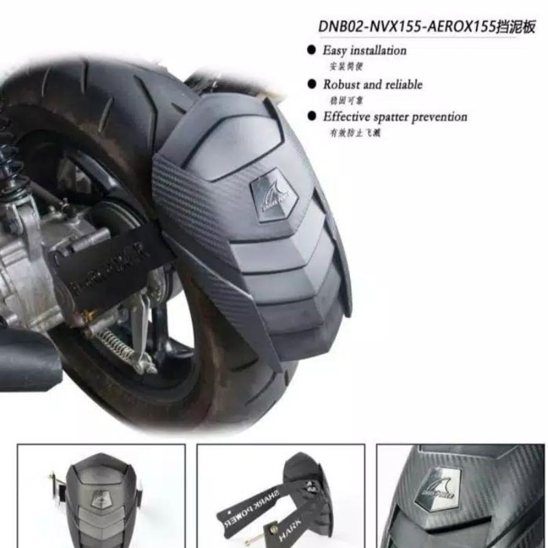 [ SHARK POWER ] MUD GUARD BELAKANG PENAHAN LUMPUR / SPAKBOR AIR BELAKANG