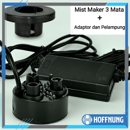 Mist Maker 3 Mata Membran dengan Adaptor dan Pelampung