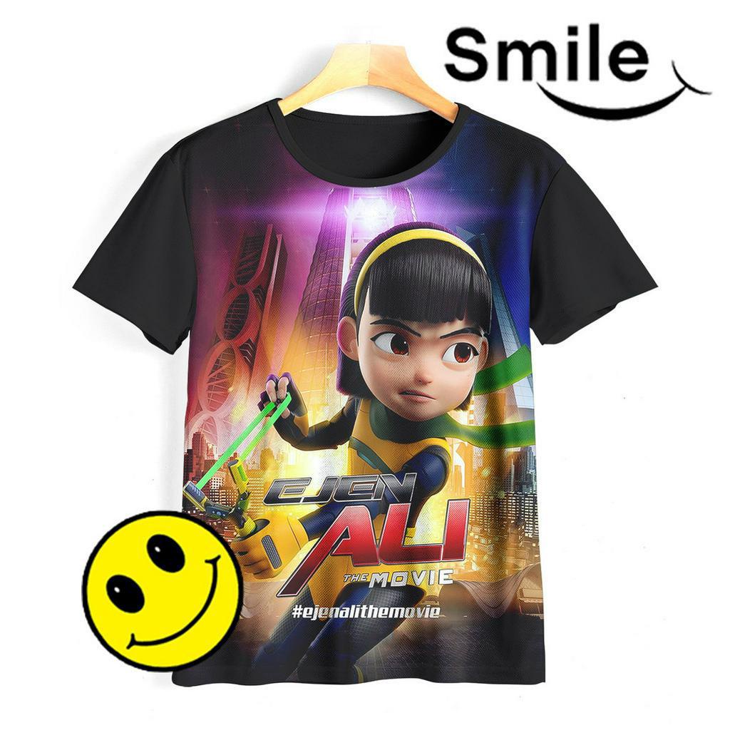 Kaos Anak Ejen Alicia Baju 3D Ejen Alicia Hero Ejen Ali 02EAC005 Untuk Usia 1-12 Tahun - SmileyArea