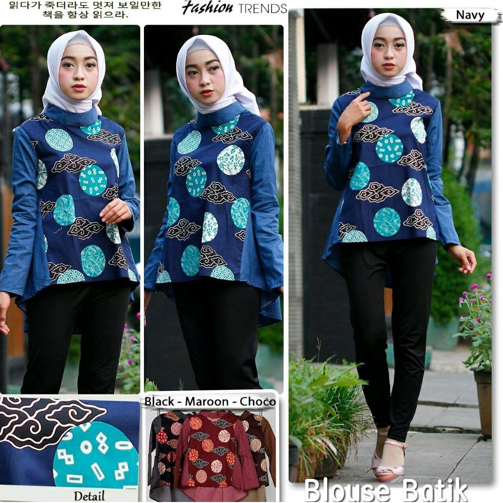 EXCLUSIVE BLOUSE BATIK LENGAN PANJANG 3 PREMIUM