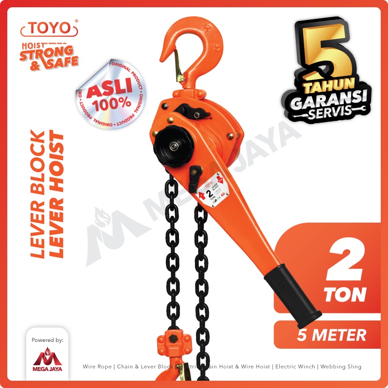 TOYO Lever Block / Lever Hoist 2 Ton x 5 Meter