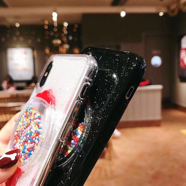 Candy Machine Glitter Case iPhone Oppo Vivo Xiaomi Samsung Realme Z1 pro A1k K3 Redmi note 8 5 7 4x