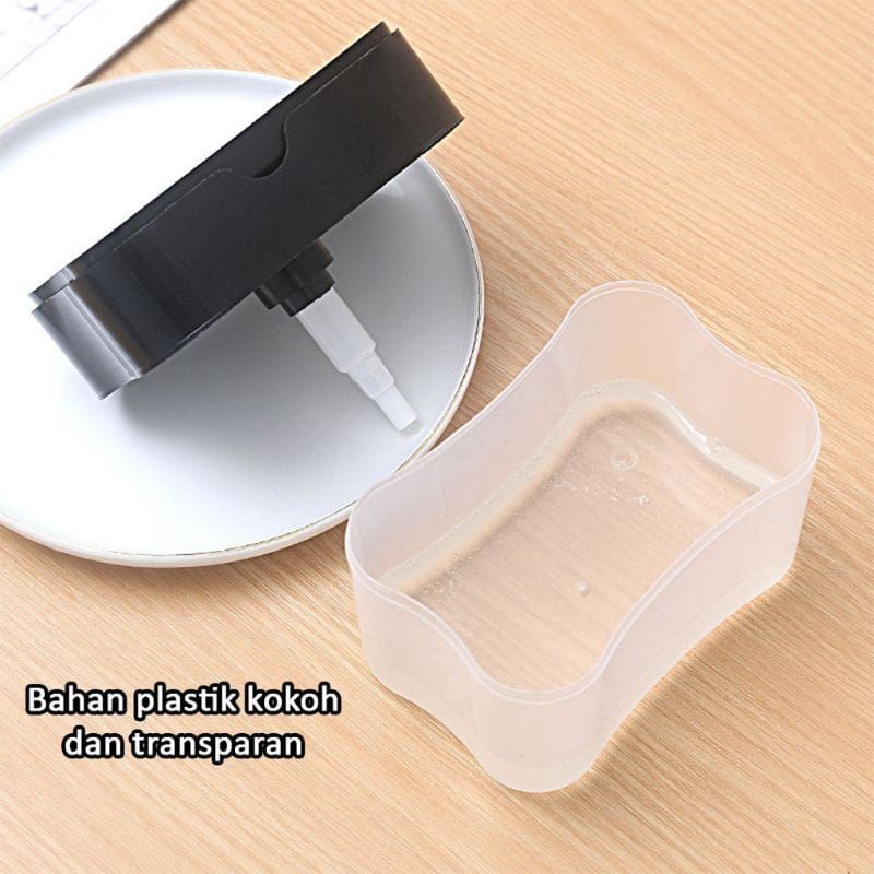 Dispenser Sabun Cuci Piring Plus Sponge Soap Pump Holder Spons 2in1