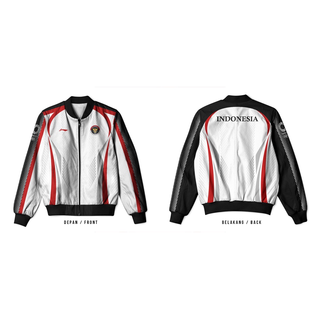 [Riashop] Jaket Bomber TIM OLIMPIADE TOKYO 2020 | Jaket TIM OLIMPIADE TOKYO