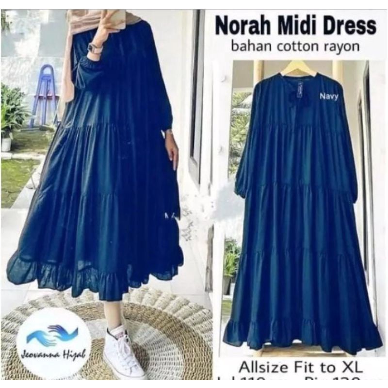 midi dres / dres wanita terbaru / bahan katun