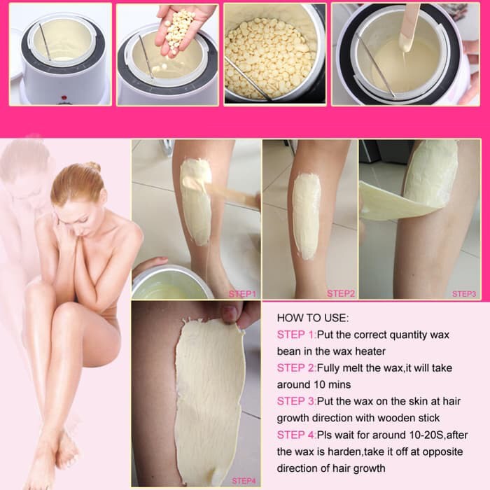 Hard wax brazillian 100 gr hardwax 100gr gram painless perontok bulu Produk Good Quality