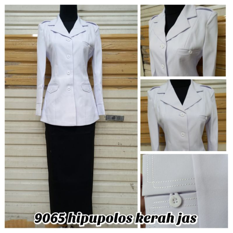 ATASAN/SET BAJU BLAZER KERAH JAS PPPK Guru P3K DOKTER PUTIH HITAM KEREN DINAS WANITA KESEHATAN BPOM 