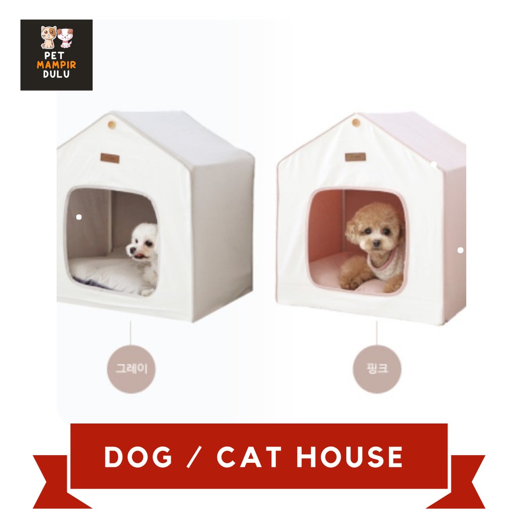 Rumah Kandang Anjing Kucing KOREA Lucu Unik / Aksesoris Hewan Pet 