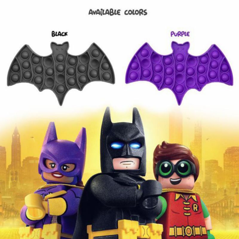 (SANGAT LANGKA EDISI SUPER HEROES) Mainan Anak Fidget Pop It Batman POPIT BATMAN Ready Stock