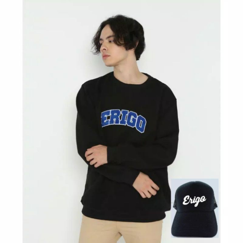 Sweater erigo & topi erigo high quality