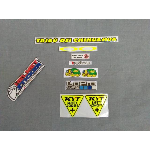 Stiker set helm kyt