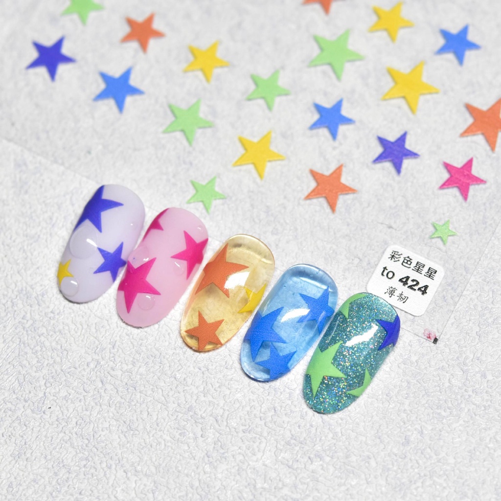 AUGUSTINA Agustin 3D Nail Art Sticker Sliders Decal Manikur Aksesoris Nail Art Ornamen