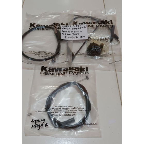 KABEL GAS NiNJA+KABEL KOPLiNG NiNJA+KABEL SPEDOMETER GEAR BOX NiNJA R 150 KR 150(1PAKET)