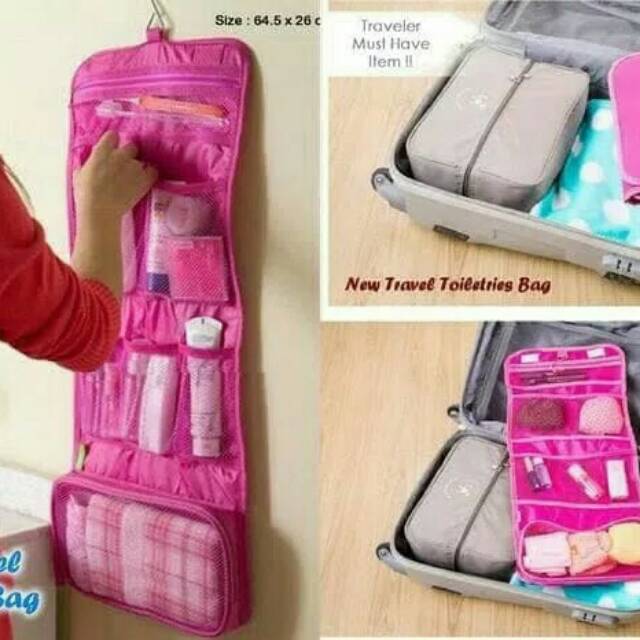 New Travel Toiletries Bag Organizer Tas Kosmetik Peralatan mandi