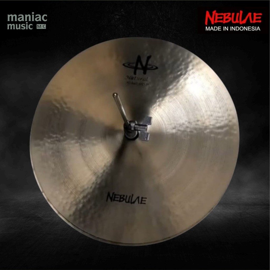 Nebulae Keris Natural Hihat 13 Inch - Cymbal. Bronze B20. Pop. Rock. Artist. Profesional