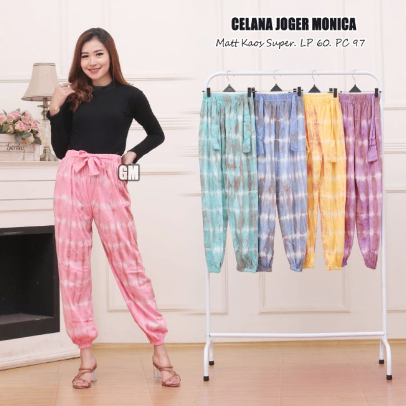 Celana Joger wanita tie dye jumbo